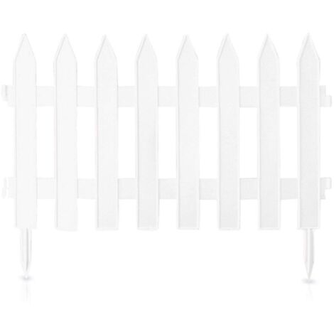 Clôture de jardin 3,2m en plastique résistant au froid – Installation facile – Pour délimitation de pelouses et jardins – VAM (1/5)