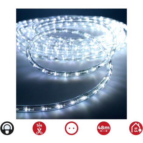 Flexiled Tube fixe à 2 voies 48m. 30 leds/m white cold (indoor-outdoor)
