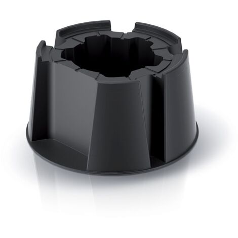 PROSPERPLAST Basecan 2 pour baril de récupération d'eau de pluie 60,8 x 60,8 x 31 cm, noir
