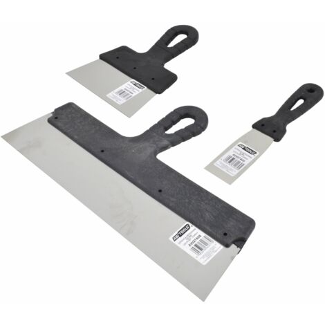 Awtools szpachla nierdzewna 100mm uchwyt plastikowy (1/2)