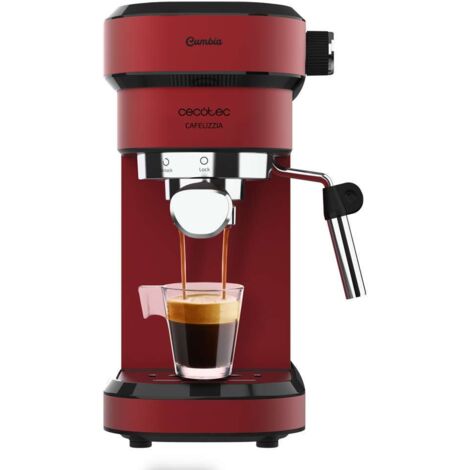 Cecotec – Cafetière expresso 1350W – 20 bars – Système Thermoblock – 2 tasses – Buse vapeur orientable – Réservoir 1,2L – Plateau réchauffe-tasses
