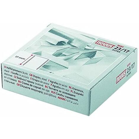 NOVUS Heftklammer 23/17 042-0045 verzinkt 1.000 St./Pack. (1/2)