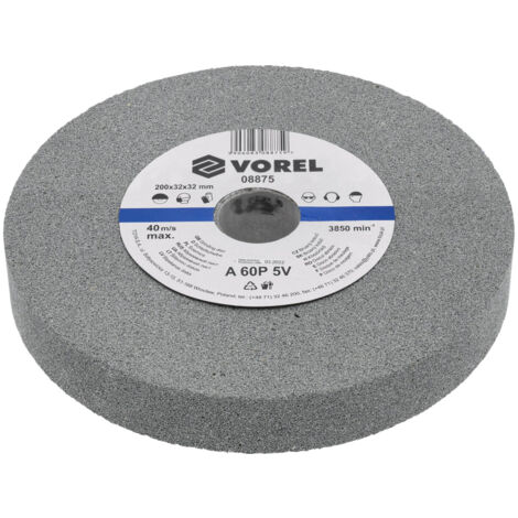 Meule fine VOREL 200 x 32 x 30 mm 08875 (1/2)