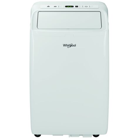 Whirlpool – Climatiseur mobile silencieux 3400W – Puissance frigorifique 12000 BTU – Surface d'action 20 à 35 m² – Classe énergétique A – Niveau sonore 61 dB (1/5)