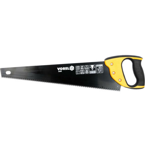 SCIE À BOIS VOREL 450 mm LAME REVÊTUE DE PTFE (1/3)