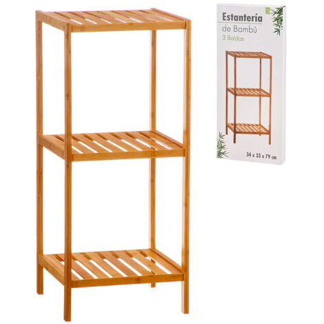 Etagère en bambou 3 étagères caison (1/2)