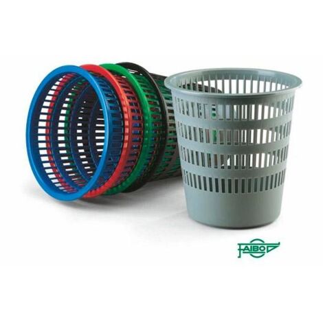 Poubelle en plastique 16 litres – Grille 310x315 mm – Conçue pour espaces restreints – Série 306 gris