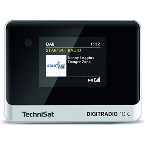 TechniSat DIGITRADIO 10 C Radio de table DAB+, FM Bluetooth avec télécommande, fonction réveil noir,argent Y371262 (1/7)