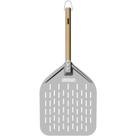 Unold Peau à pizza 6881620 Pelle à pizza en aluminium avec manche en bois de hêtre Four à pizza parfait Luigi 68816 Manche delongueur 35 cm,Pelle 40 x 30 cm