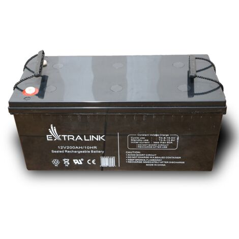 Extralink AKUMULATOR BATTERY ACCUMULATOR AGM 12V 200AH - Batterie Sealed Lead Acid (VRLA) (1/3)