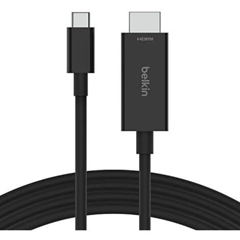 Belkin AVC012bt2MBK 2 m USB Type-C HDMI Noir (1/5)