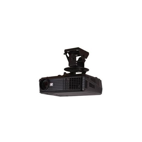 B-TECH BT899/B - Fixation au plafond de pour projecteur (mince, supporte jusqu'à 25 kg), noir