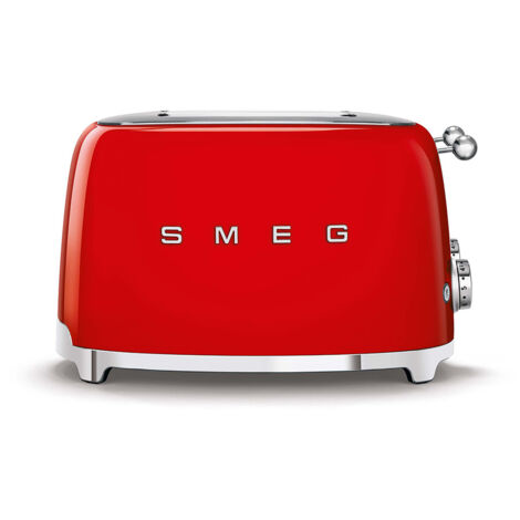 Grille-pains 4 fentes 950w rouge - Smeg - tsf03rdeu