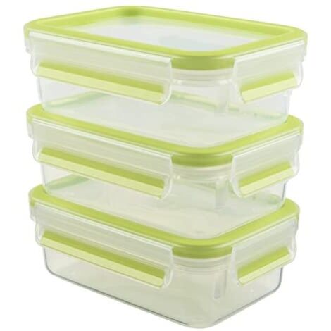 Emsa Frischhaltedose Clip & Close 3 pièces vert transparent (1/4)