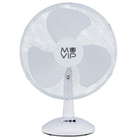 Muvip ventilateur de table - 50w - 3 vitesses - couleur blanc (1/3)