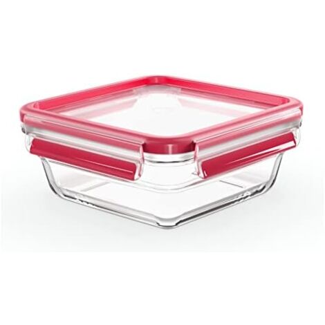 Emsa Clip Close Boîte Hermétique Verre Rouge 0,8 L (1/7)