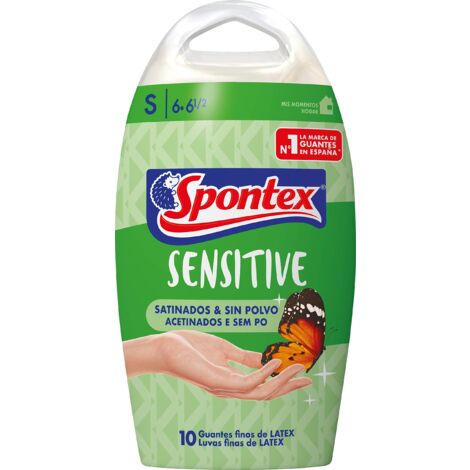 Spontex Gants Résistants Taille S – Latex Naturel Avec Intérieur Textile – Confortables Et Anti-transpiration – Ménage Et Bricolage