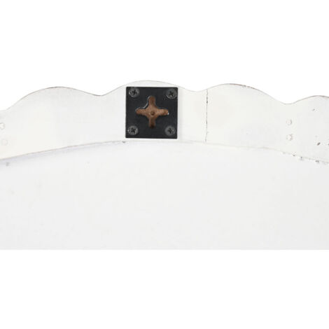 Décoration murale dkd home decor finition antique naturelle 120 x 3 x 120 cm blanc indien