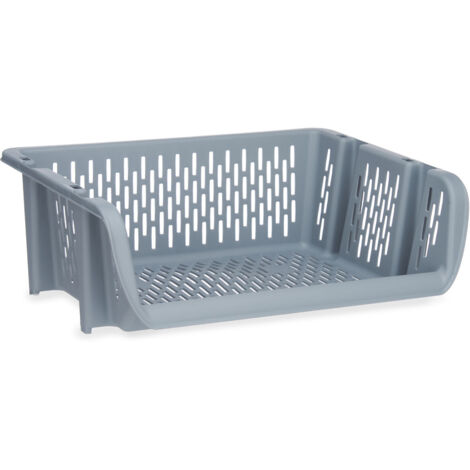 Panier à légumes gris en polypropylène (30 x 13,5 x 38,7 cm) (24 pièces)