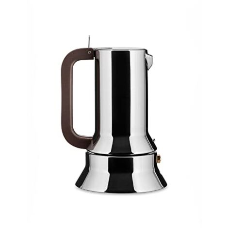 Alessi 9090/3 - Machine à café italienne of acier inoxydable 18/10 brillant avec base magnétique