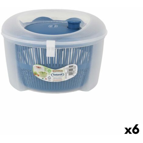 Essoreuse à salade tontarelli rucola plastique transparent 24.5 x 16 x 24.5 cm (6 pièces)