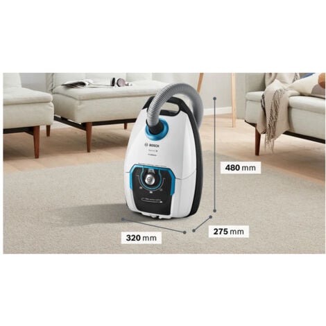 Bosch 8 Series BGB75XSIL Aspirateur 5 L Aspirateur dedrum Dry 650 W Sac à poussière el