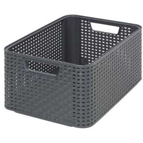 Curver Style M Basket de storage Rattan Grey