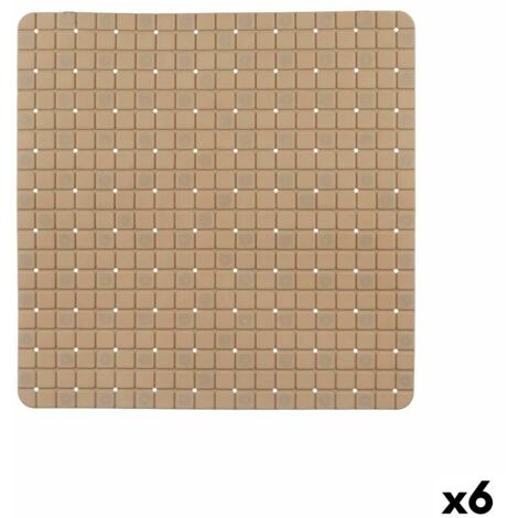 Tapis De Douche Antidérapant D'angle 70x70 Cm Gris - Tapis De Bain En Pvc Avec Ventouses Puissantes Et Trous De Drainage Sechage Rapide 98558792