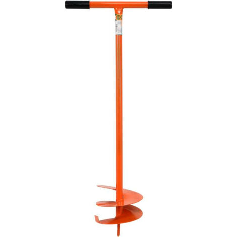 Tarière manuelle 80cm – Pour sols durs et argileux – Perçage facile pour plantations et clôtures – Outil de jardinage professionnel