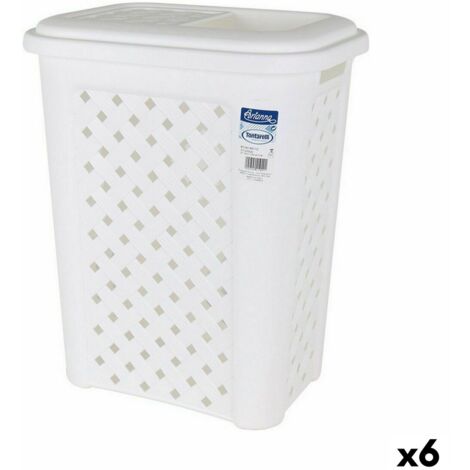 Tontarelli Arianna panier à linge 45 L Rectangulaire Polypropylène (PP) Beige | Leroy Merlin