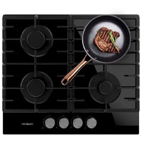 DELONGHI FLA49RD TABLE de Cuisson 4 Feux 1 Brosse Éléctrique 86CM Inox