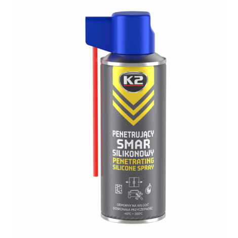 K2 smar silikonowy bezbarwny do gum i plastików. smar silikonowy bezbarwny 400 ml (1/5)