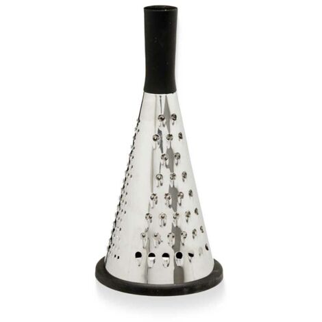 Kinvara Râpe Noir Argent Acier inoxydable ABS TPR 11.5 x 24.5 x 11.5 cm (12 pièces)