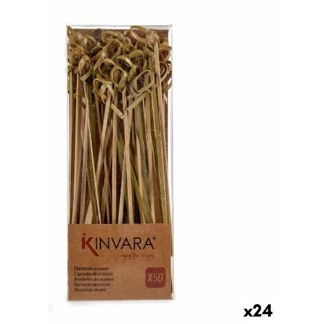Baguettes nouées en bambou (24 pièces)