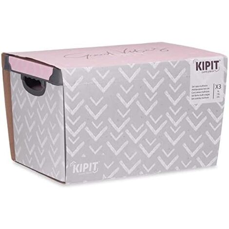 Boîtes d'organisation empilables en plastique Vibes 3 pièces