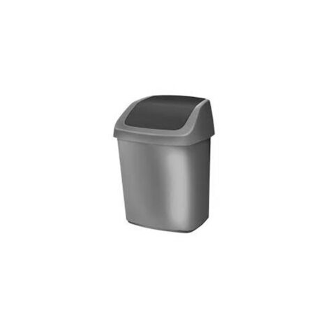 Poubelle Curver Swing Top - Avec Couvercle - 66 Cm De Haut - Plastique - Neuf Sous Emballage