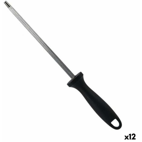 Aiguiseur de couteau de 3,5 x 31,5 x 2,5 cm acier inoxydable (12 pièces)