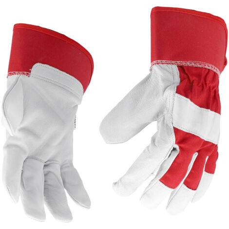 Gants De Gréeur En Cuir épais Predator - Taille XL, Résistants Aux épines, Bleu/blanc