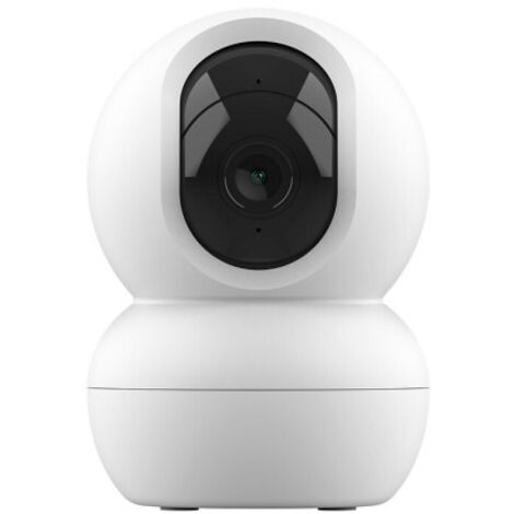 Trust IPCAM-2800 Caméra de surveillance intérieure WiFi, caméra 360° avec vision nocturne, sirène et microphone intégrés, détection de personnes, caméra avec application, vidéosurveillance, White (1/5)