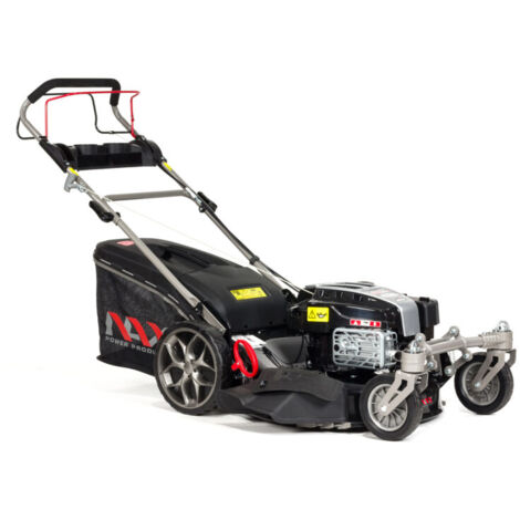 NAX Power 5000S tondeuse de tondeuse à gazon de tondeuse poussée a essence Petrol Black, Grey