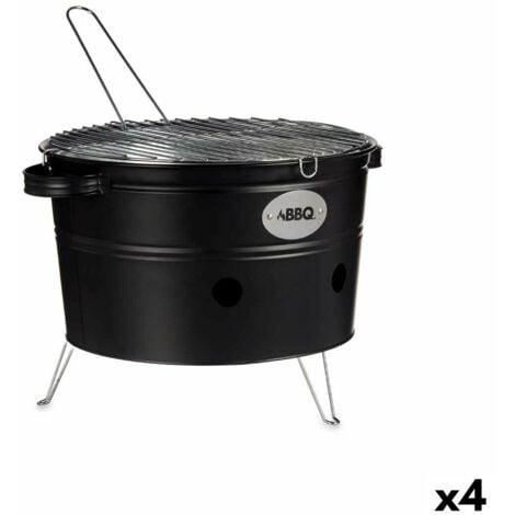Barbecue portable en fer zingué 35 x 21 x 42 cm (4 unités)