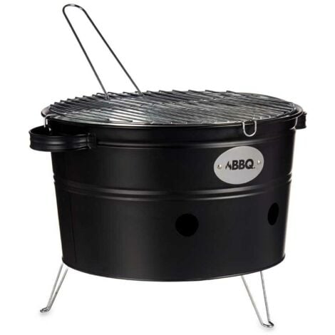 Barbecue portable en fer zingué 35 x 21 x 42 cm (4 unités)