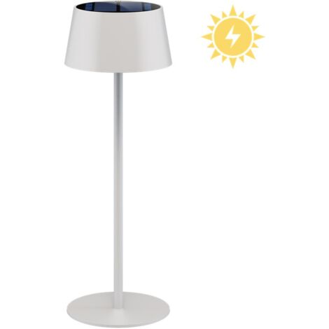 Lampe de Table à LED sans Fil Solaire, blanc, avec commande tactile, 150 lm, blanc chaud (3000 K), gradation continue. (1/5)