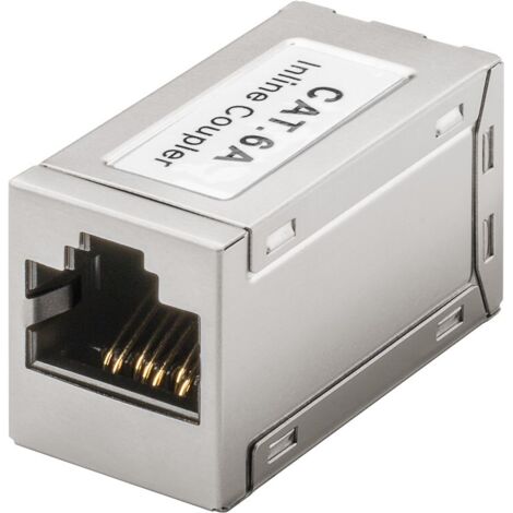 Raccord Modulaire RJ45, CAT 6A, 2x Fiche RJ45 (8P8C). (1/3)