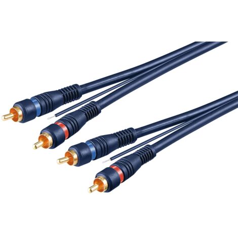 Cable RCA Stereo Double-Blinde avec Remote - Serie 400 - 4m