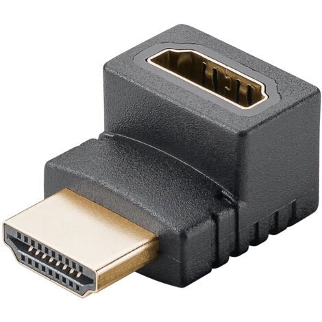 Adaptateur HDMI™ Coudé 90° Vertical, 8K/60Hz, Prise femelle standard HDMI™ (type A) Connecteur standard HDMI™ (type A) 90°. (1/5)