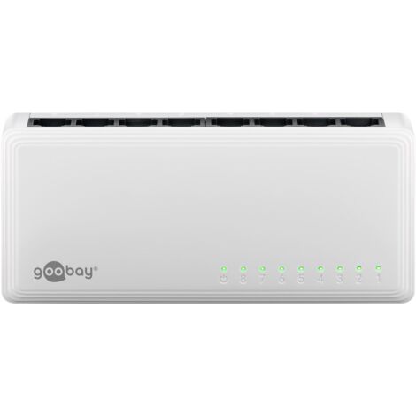 Commutateur Ethernet Gigabit à 8 ports, 8x RJ45 femelles, autonégociation, 1000 Mbit/s. (1/5)