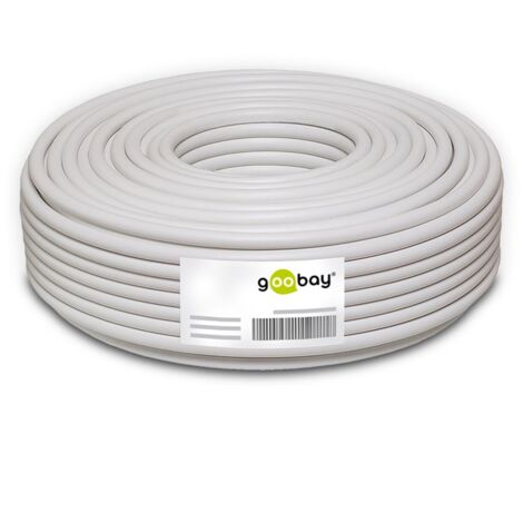 Câble de Haut-parleur transparent, Rouleau de 25 m, section de 2 x 1,5 mm², CCA. Longueur de câble 25 m