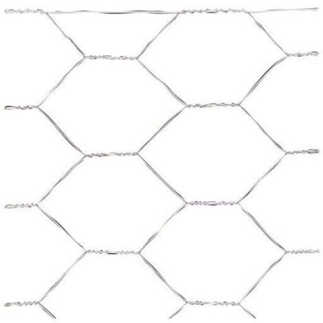 Grillage triple torsion 60 cm – Rouleau 50 mètres – Maille 50 mm pour volières et clapiers – Non inoxydable – Saturnia