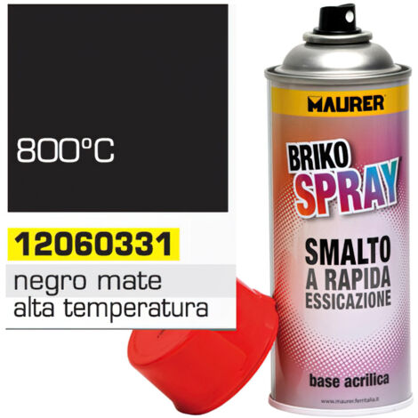 Peinture Aérosol Résistante aux Hautes Températures Noir Mat 400 ml. (1/2)